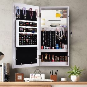 Free shipping Jewelry Organizer Wall/Door Mounted Lockable Jewelry Cabinet with Mirror Space Saving Jewelry Storage Cabinet Free shipping Jewelry Organizer Wall/Door Mounted Lockable Jewelry Cabinet with Mirror Space Saving Jewelry Storage Cabinet